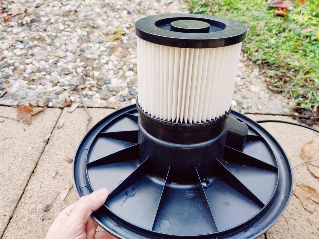 Sellnet SN2018 Aschesauger HEPA-Filter nach Nutzung