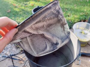 VANPORE BJ1811 Aschesauger Vorfilter nach Nutzung