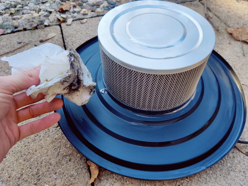 Scheppach GKS20 Aschesauger Filterreinigung