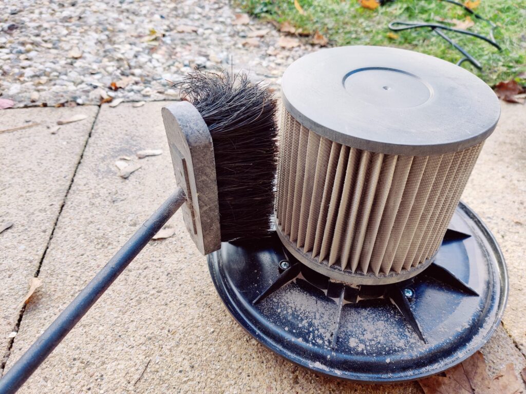 Navaris Aschesauger Filterreinigung