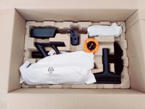 Rowenta RH9B36 X-Force Flex 14.80 Akku-Staubsauger Zubehör in Verpackung