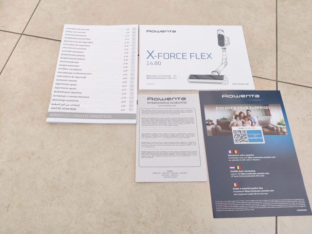 Rowenta RH9B36 X-Force Flex 14.80 Akku-Staubsauger Anleitungen