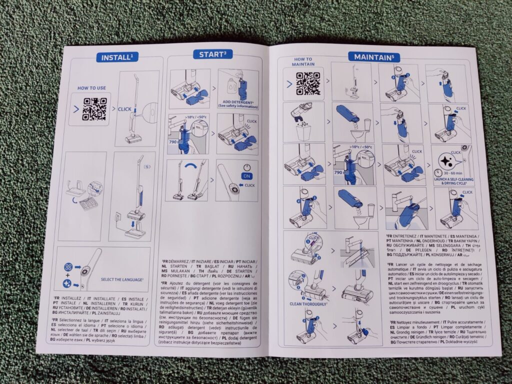 Rowenta X-Clean 10 GZ7540WO Nass-Trockensauger Schnellstartanleitung innen