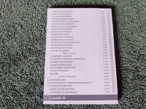 Rowenta X-Clean 10 GZ7540WO Nass-Trockensauger Sicherheitshinweise