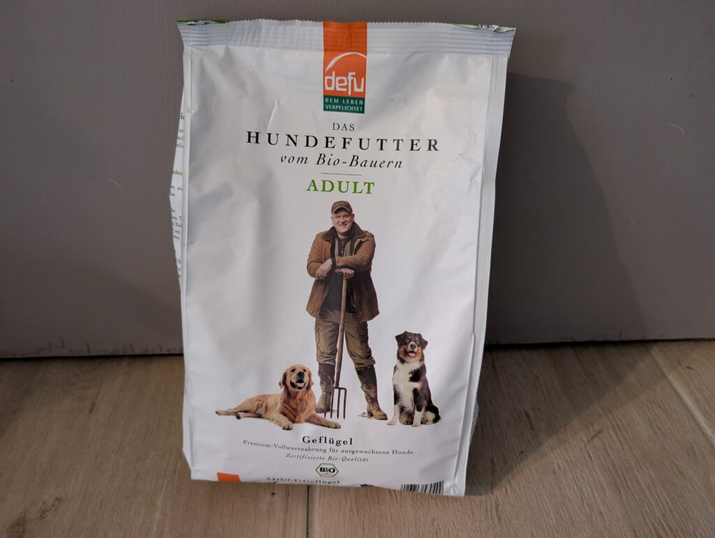 defu Hundefutter Adult Bio Geflügel Verpackung