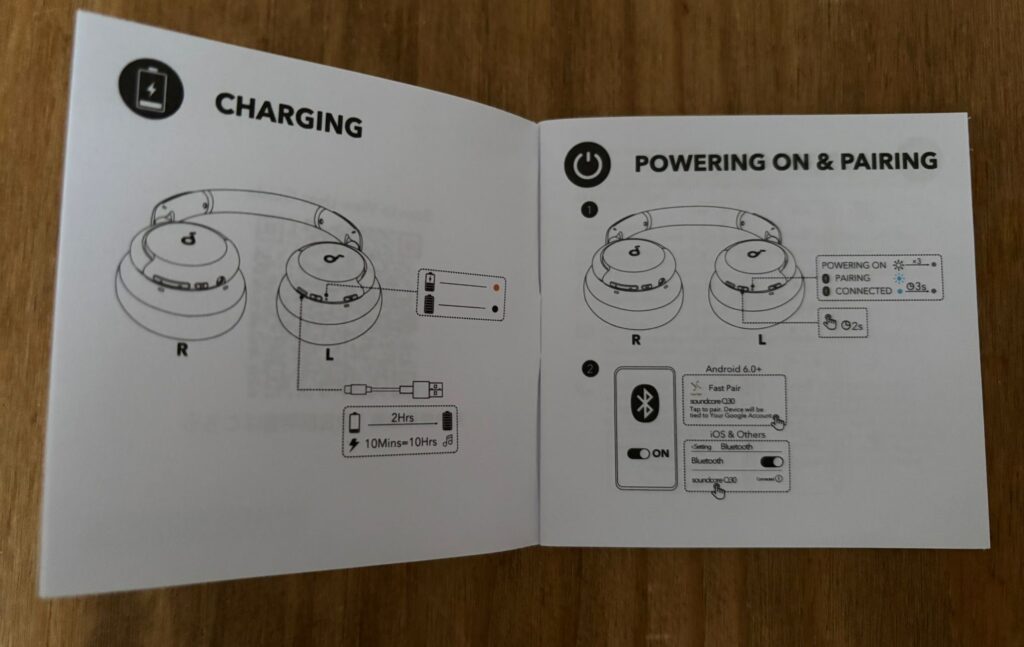 soundcore by Anker Q30 Noise-Cancelling-Kopfhörer Bedienungsanleitung