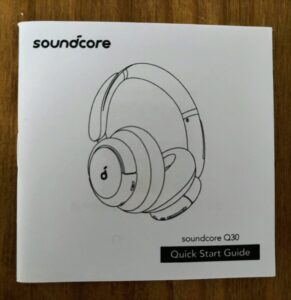 soundcore by Anker Q30 Noise-Cancelling-Kopfhörer Bedienungsanleitung vorne