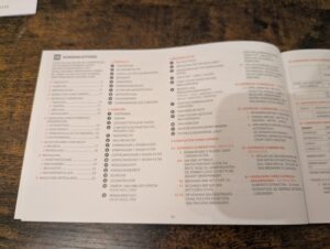 Anleitung der Krups Precision XP801T Siebträgermaschine geöffnet