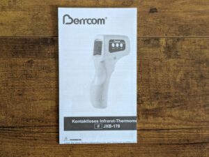 Anleitung des Berrcom JXB-178 Stirnthermometers