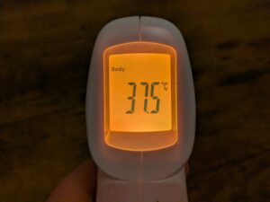 Berrcom JXB-178 Stirnthermometer Display-Anzeige Orange