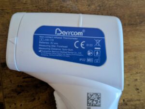 Berrcom JXB-178 Stirnthermometer aus der Nähe