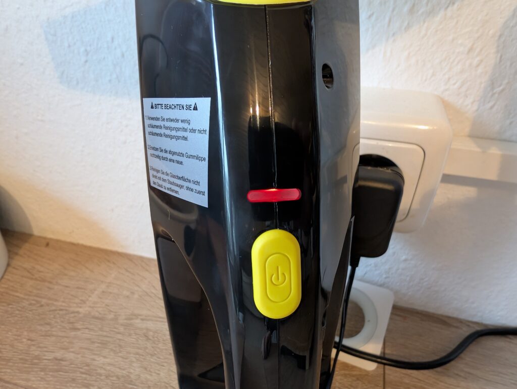 EAVE-Fenstersauger Ladeanzeige