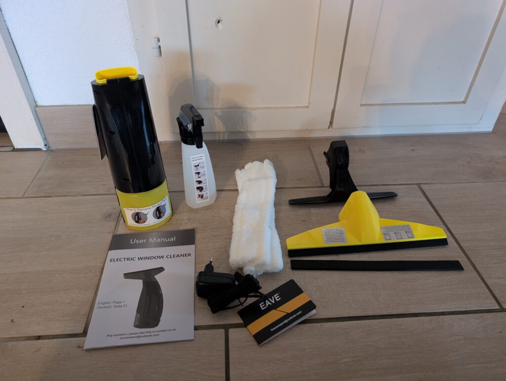 EAVE-Fenstersauger Lieferumfang