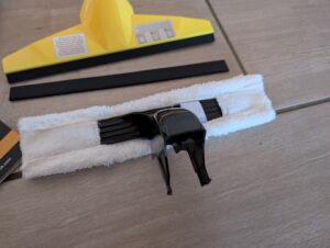 EAVE-Fenstersauger Wischaufsatz und Saugaufsatz