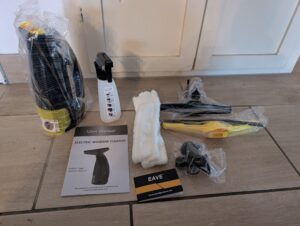 EAVE-Fenstersauger ausgepackt