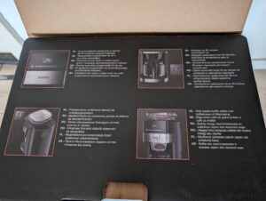 Krups KM8328 Grind Aroma Kaffeemaschine mit Mahlwerk Innendeckel Karton