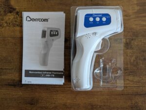 Lieferumfang des Berrcom JXB-178 Stirnthermometers