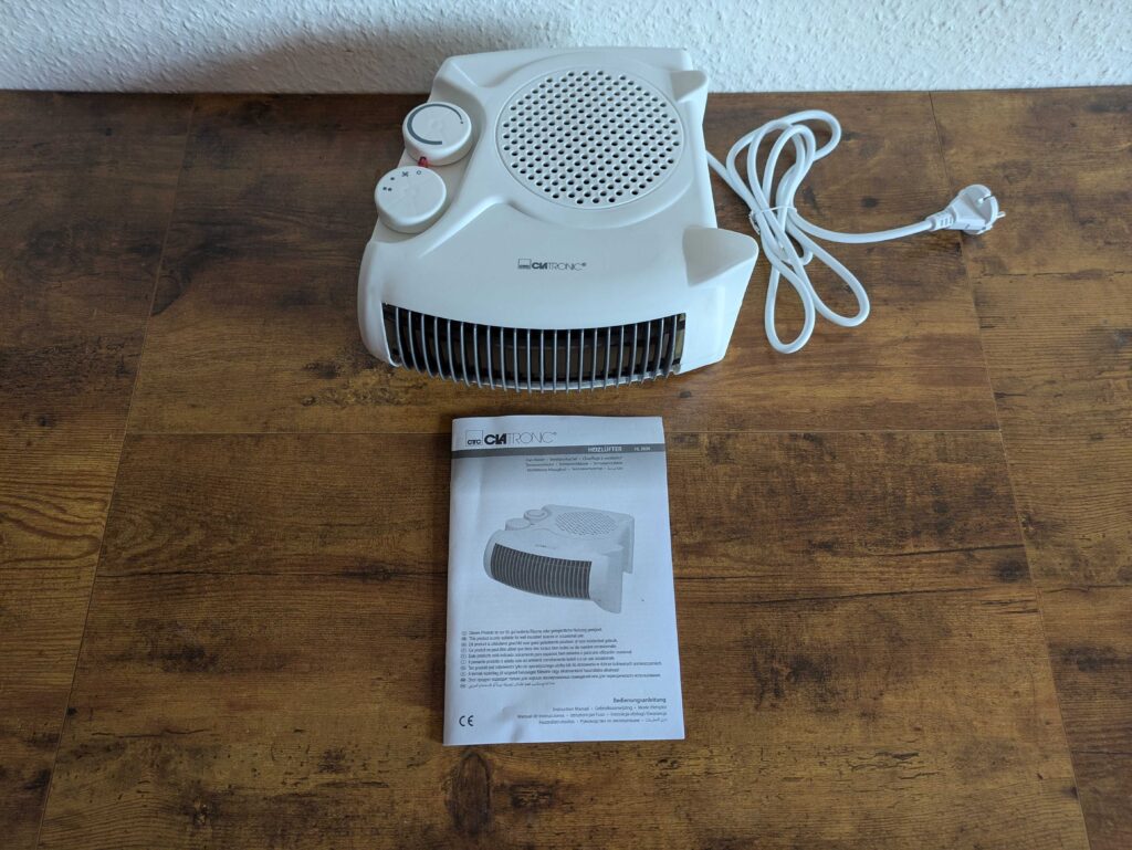 Lieferumfang des Clatronic HL3838 Heizlüfters