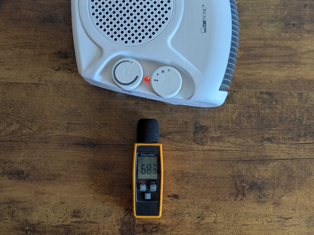 Maximale Lautstärke des Clatronic HL3838 Heizlüfters