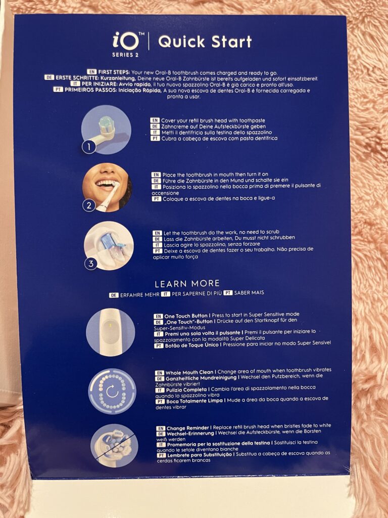 Oral-B iO Series 2 Zahnbürste Anleitung