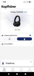 PHILIPS TAH6509BK00 Noise Cancelling Kopfhörer App 11