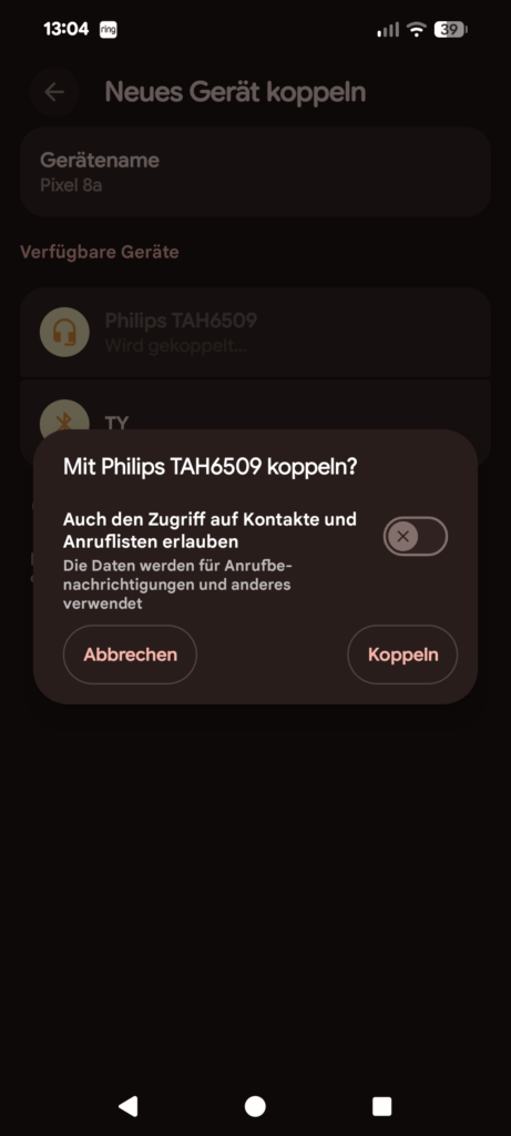 PHILIPS TAH6509BK00 Noise Cancelling Kopfhörer App 2