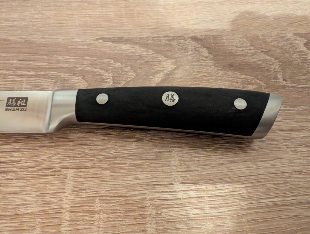 SHAN ZU Japanisches Kochmesser Ansicht Griff