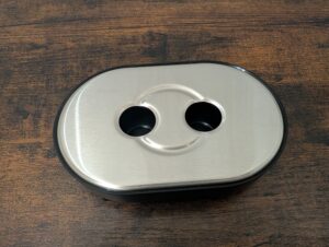 Schale der Krups Precision XP801T Siebträgermaschine von oben