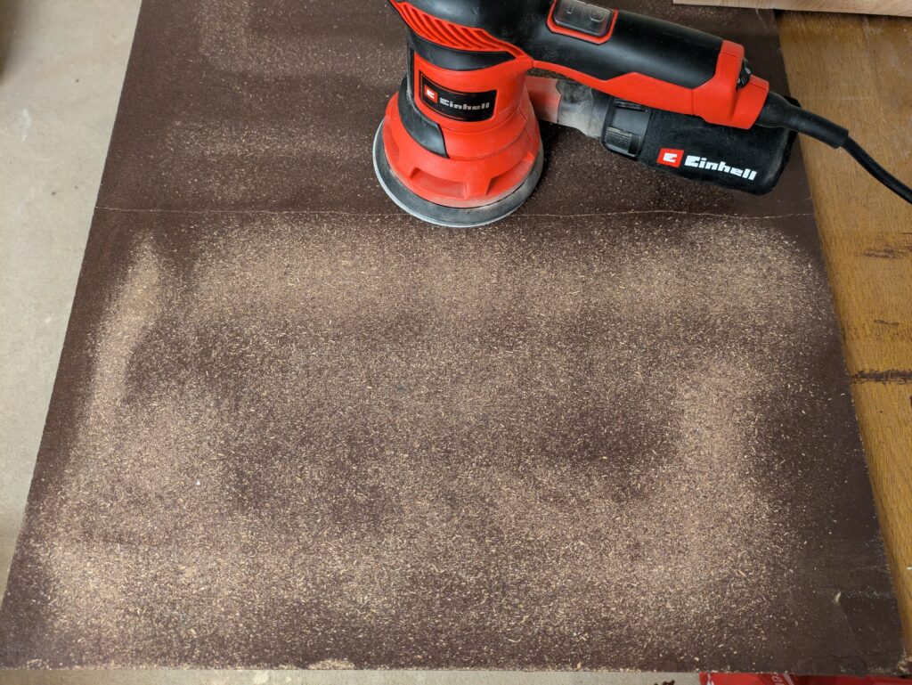 Schleifbild des Einhell TC-RS 425 E Exzenterschleifers