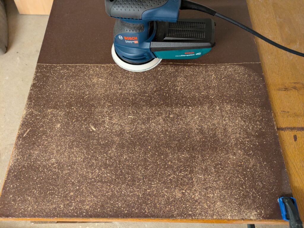 Schleifbild des Bosch Professional GEX 125-1 AE Exzenterschleifers