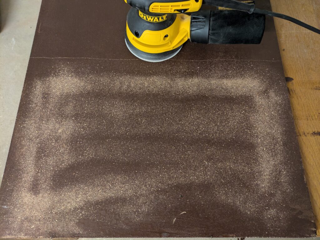 Schleifbild des Dewalt DWE6423 QS Exzenterschleifers (2)