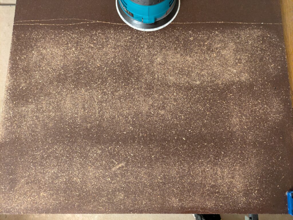 Schleifbild des Makita BO5041 Exzenterschleifers