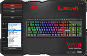 Software der Redragon K580 VATA Gaming-Tastatur (2)