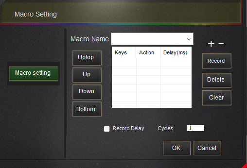 Software der Redragon K580 VATA Gaming-Tastatur