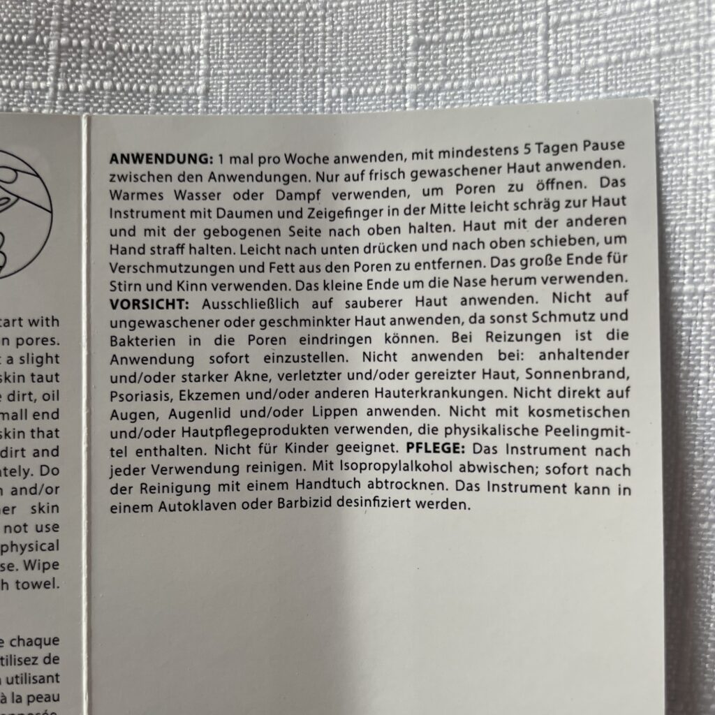 Tweezerman Pore Prep Tool Anleitung