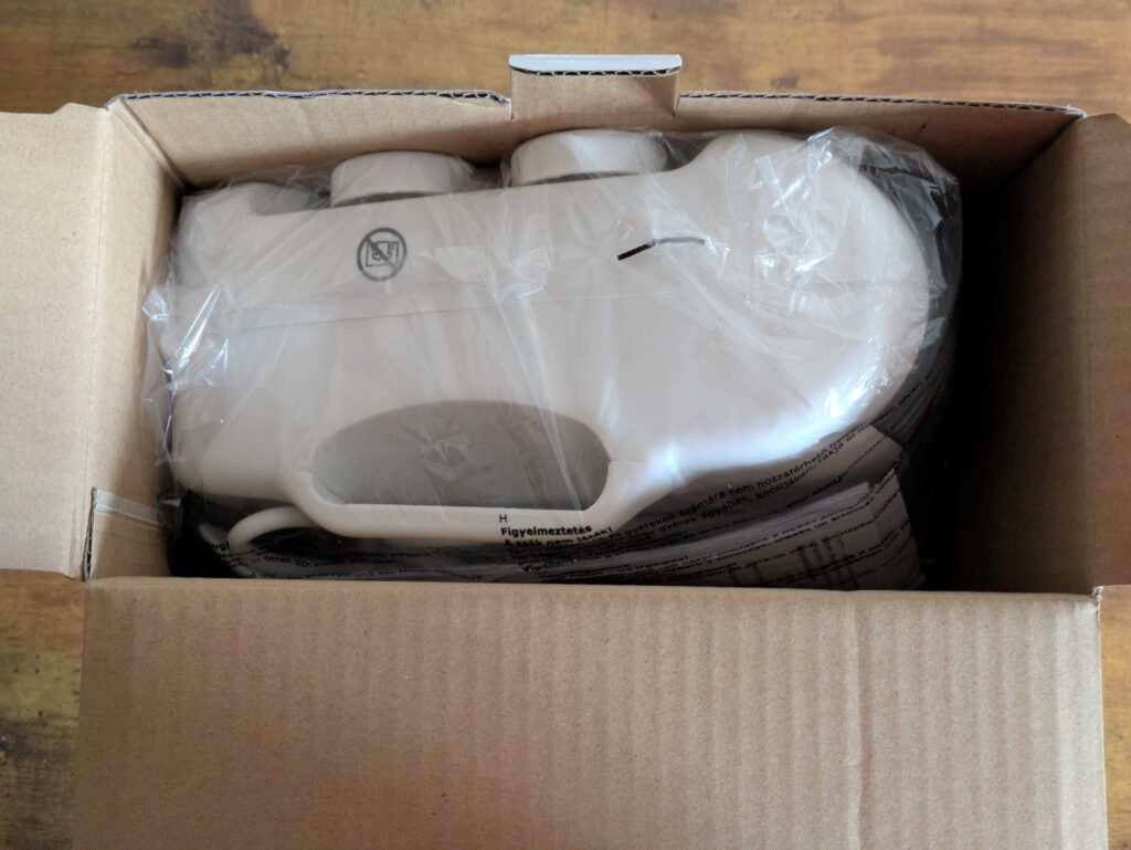 Verpackung des Clatronic HL3838 Heizlüfters geöffnet