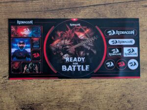 Werbeblatt der Redragon K580 VATA Gaming-Tastatur