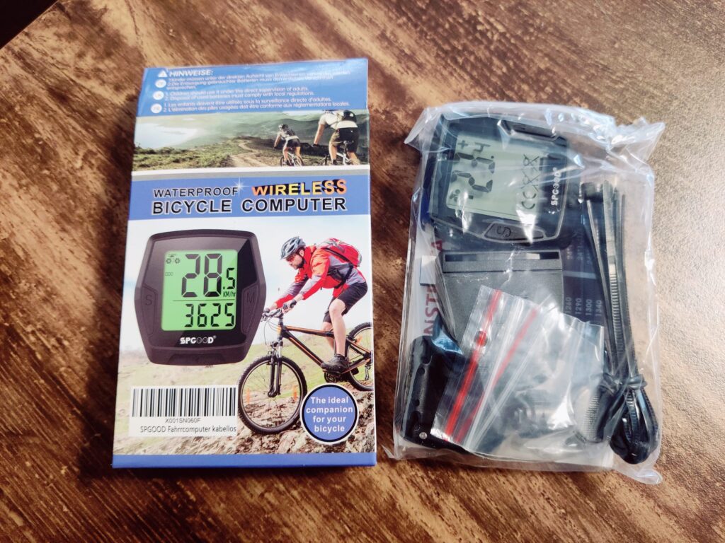 SPGOOD YS-858 Fahrradcomputer Verpackung offen