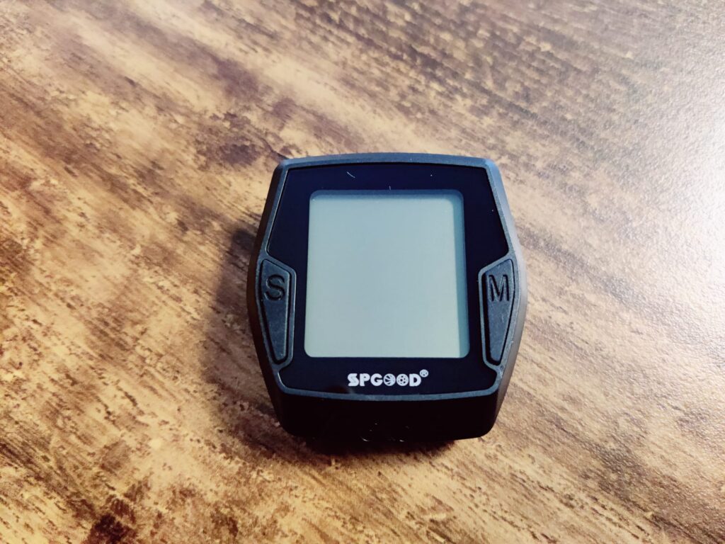 SPGOOD YS-858 Fahrradcomputer von oben