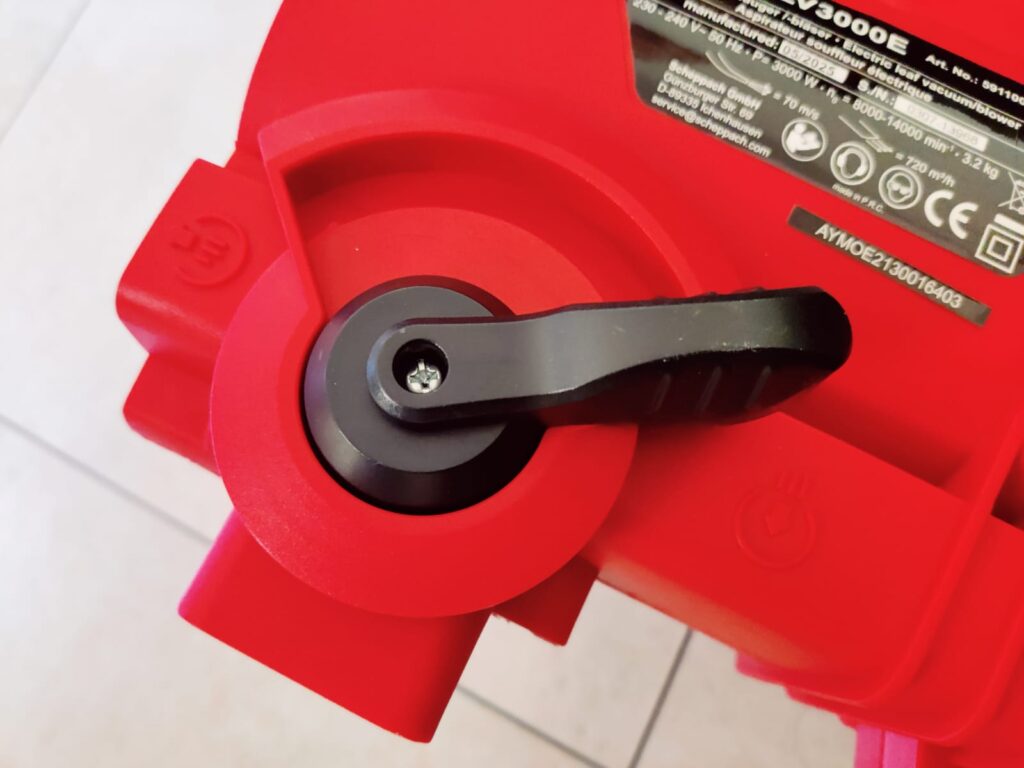 Scheppach BLV3000E Laubsauger werkzeugloses Umschalten