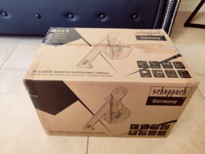 Scheppach BLV3000E Laubsauger Verpackung