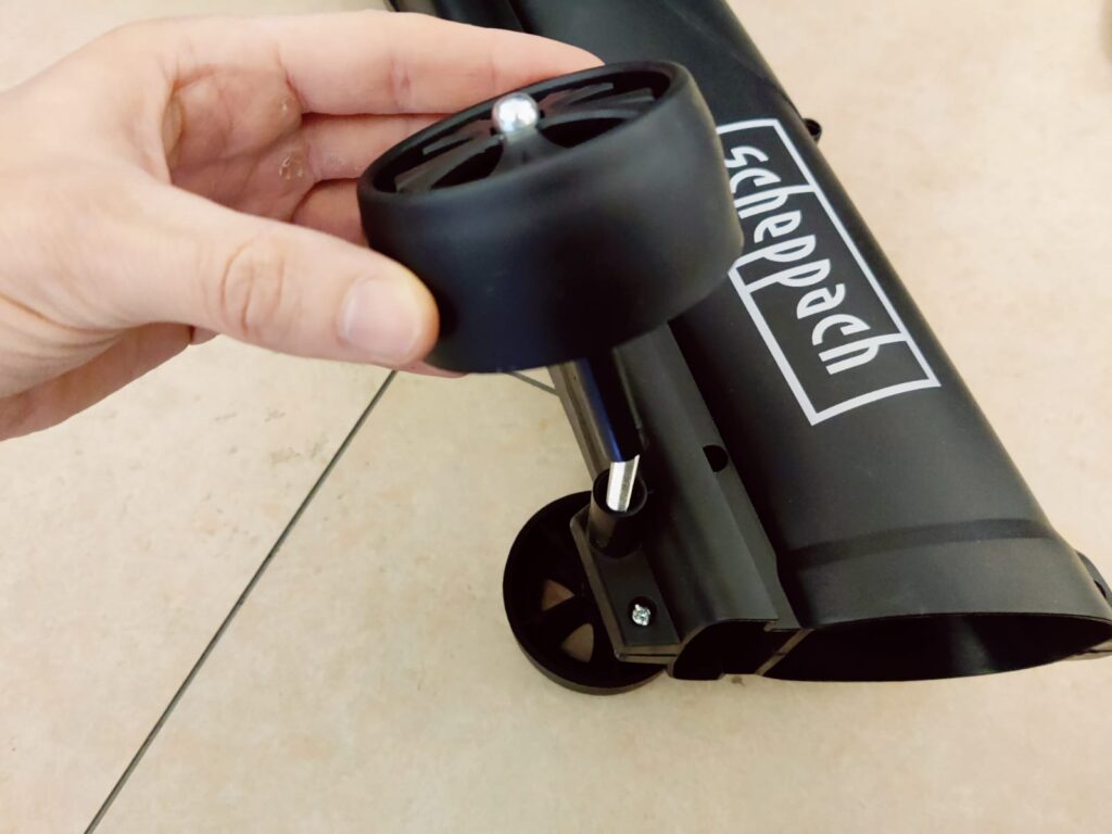 Scheppach BLV3000E Laubsauger Montage der Räder