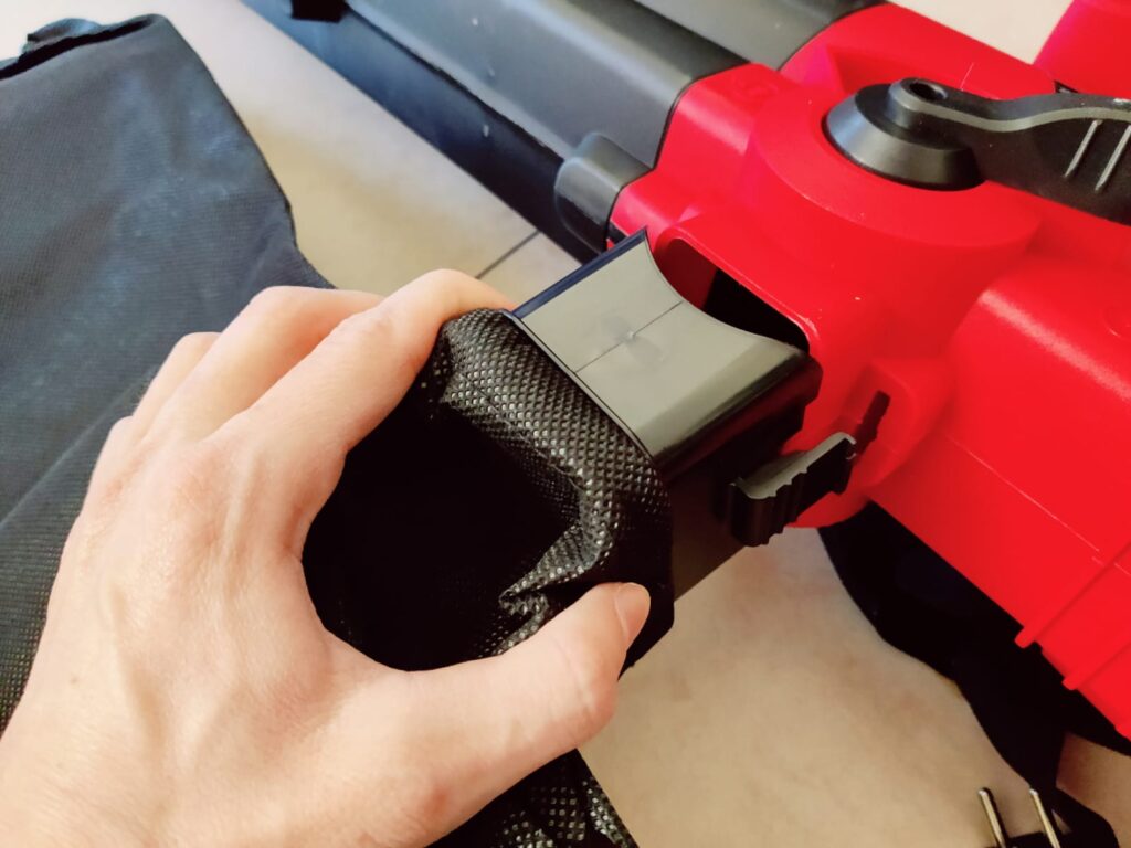 Scheppach BLV3000E Laubsauger Fangsack Montage