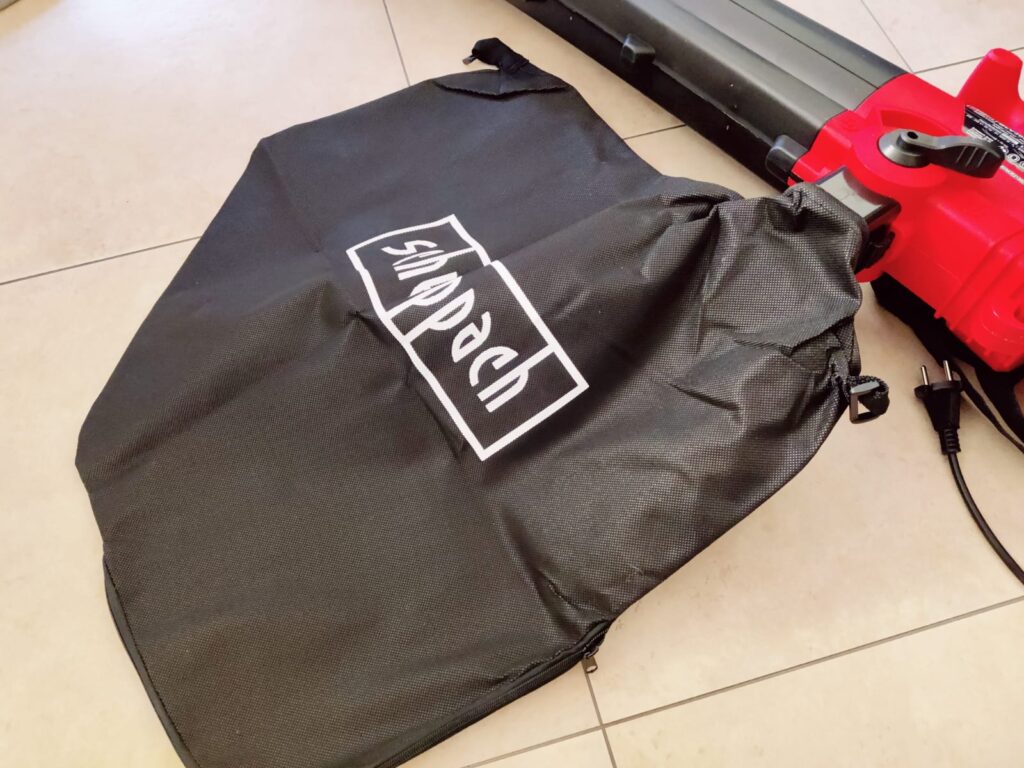 Scheppach BLV3000E Laubsauger Fangsack montiert