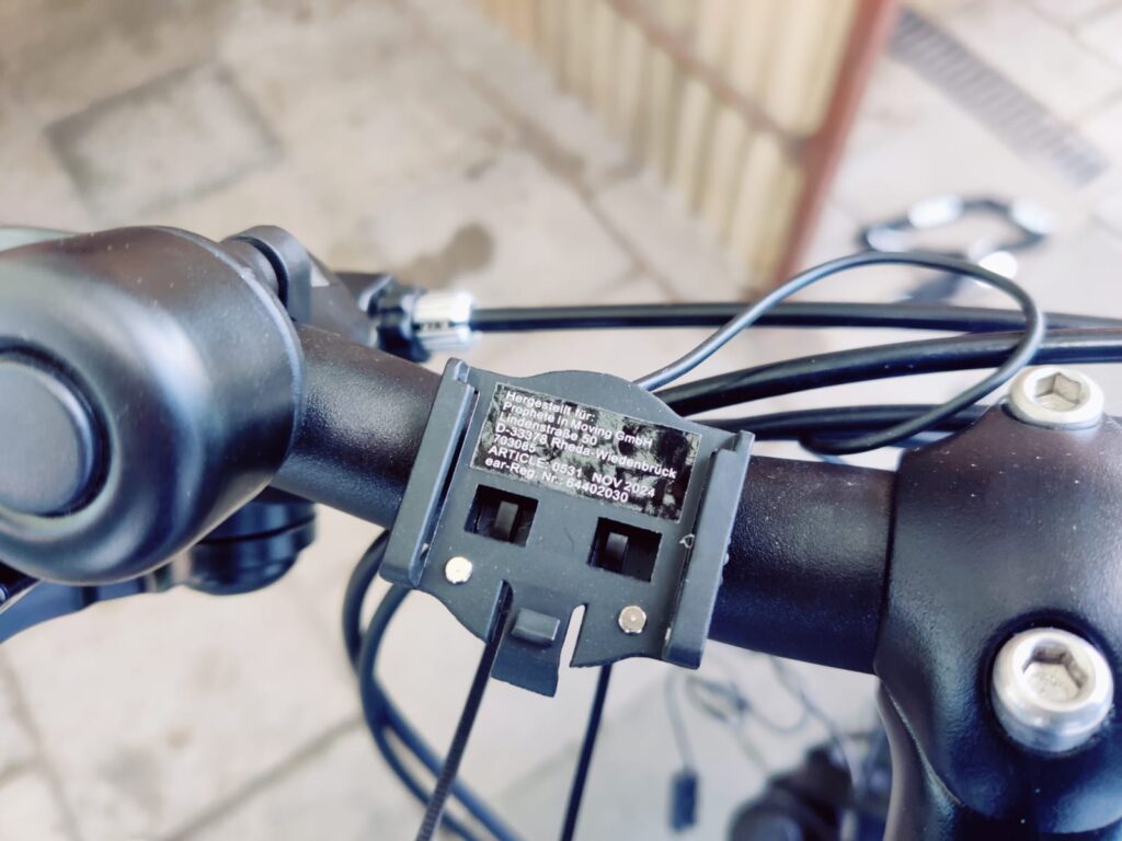 Prophete 0531 Fahrradcomputer Halterung montiert