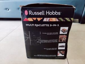 Russell Hobbs 26280-56 Raclette Verpackung seitlich