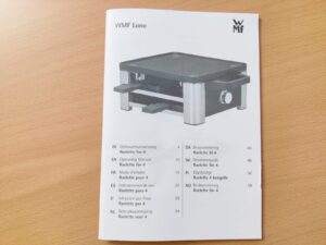 WMF Lono Raclette Bedienungsanleitung
