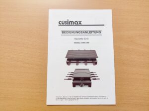 Cusimax CMRC-300 Raclette Bedienungsanleitung