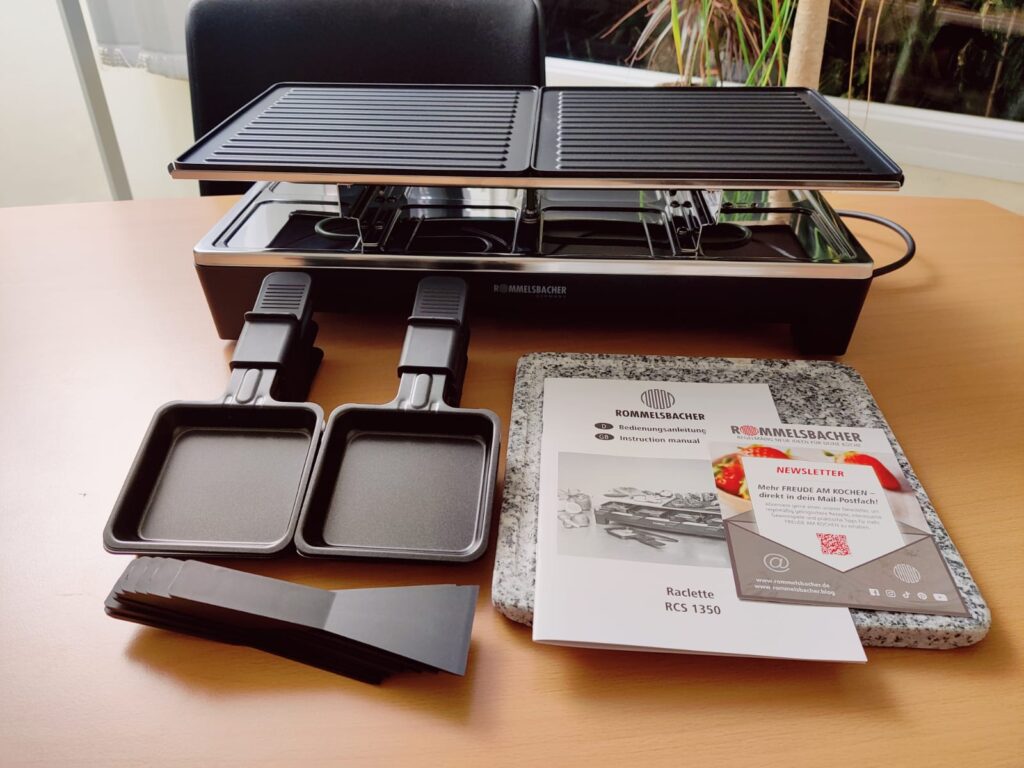 Rommelsbacher RCS 1350 Raclette Übersicht