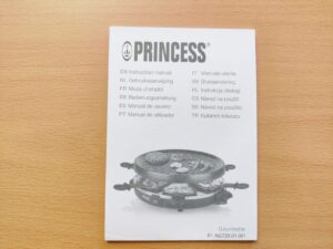 Princess 162725 Raclette Bedienungsanleitung